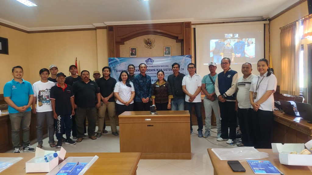 Dinas Perikanan Kabupaten Badung Gelar Bimtek Budidaya Ikan Sistem Bioflok