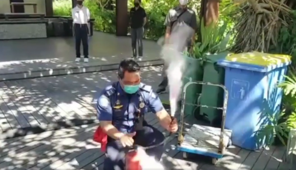 Edukasi Damkar di Ramayana Suites and Resort