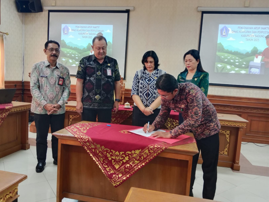 Pemusnahan Arsip Inaktif Dinas Kearsipan dan Perpustakaan Kabupaten Badung Tahun 2025