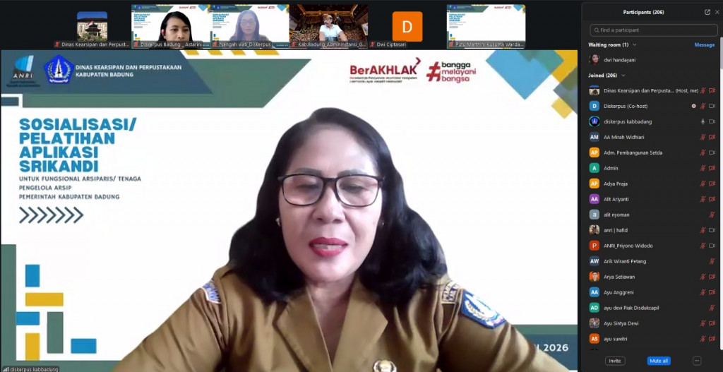 Sosialisasi/Pelatihan Aplikasi SRIKANDI