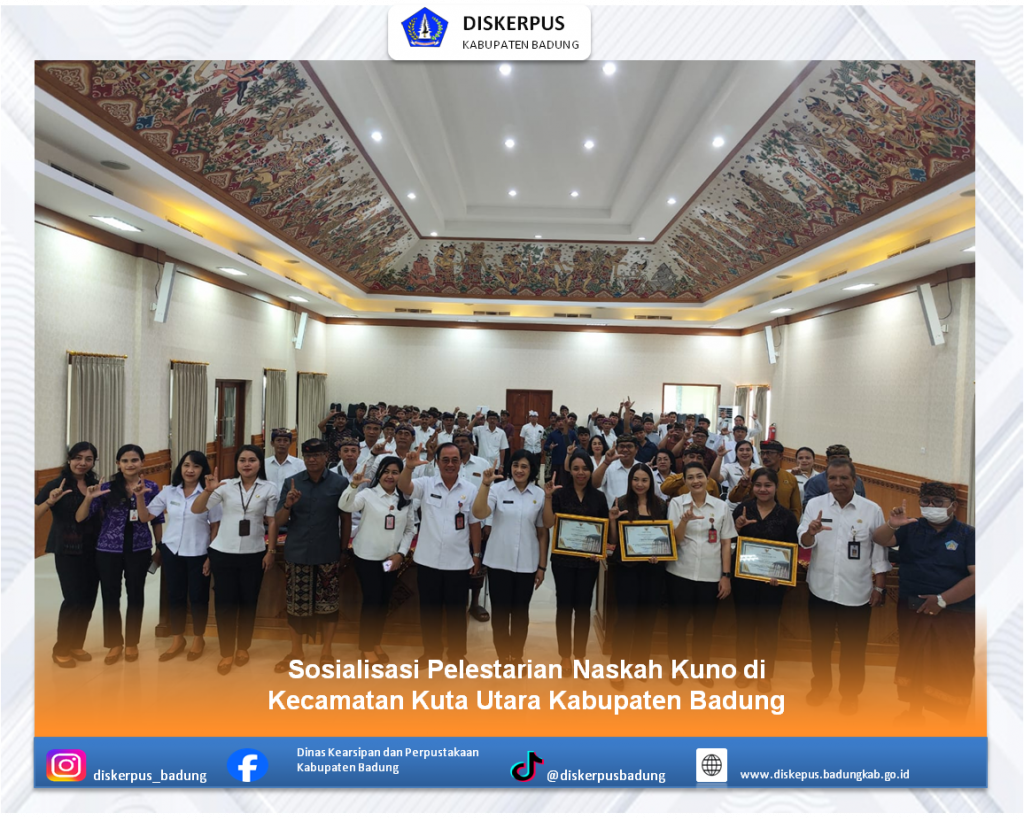 Sosialisasi Pelestarian Naskah Kuno di  Kecamatan Kuta Utara Kabupaten Badung