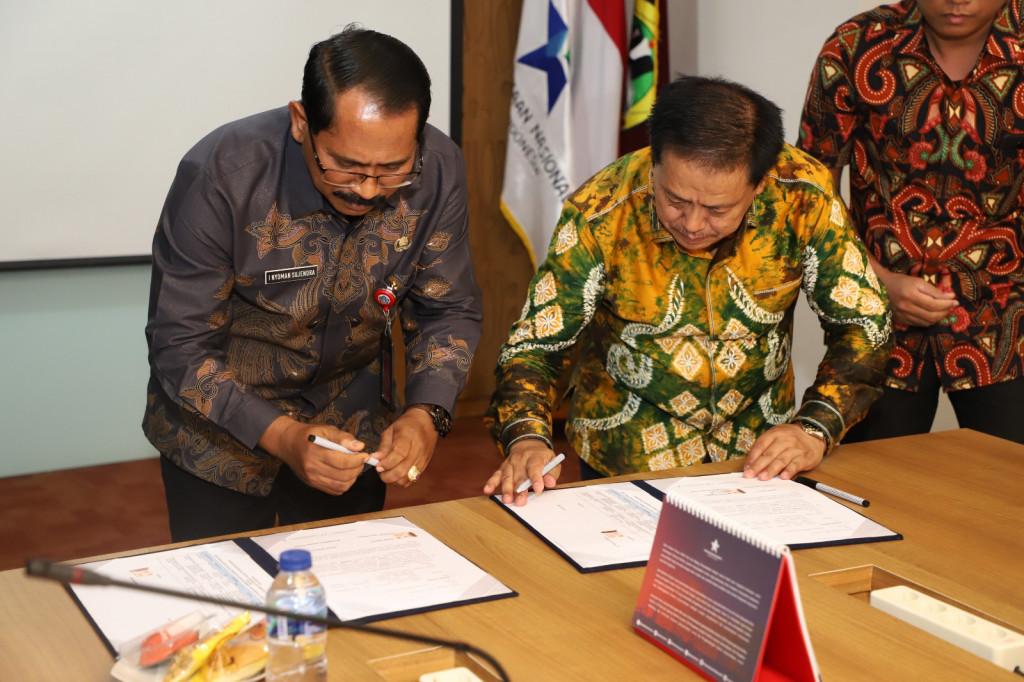Perpusnas dan Pemkab Badung menandatangani Mou Peningkatan Kerja Sama Di Bidang Perpustakaan Dan Literasi