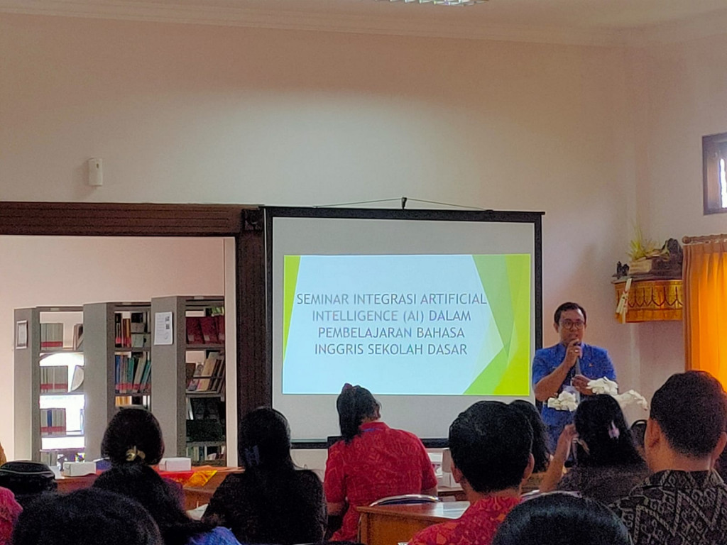 Diskerpus Badung Fasilitasi Pelaksanaan Seminar KKG Bahasa Inggris Sekolah Dasar