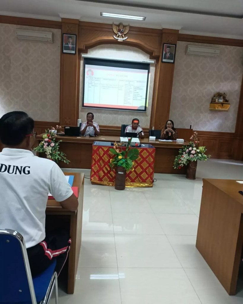 Diskerpus Kab. Badung menghadiri rapat koordinasi terkait Bulan Bung Karno