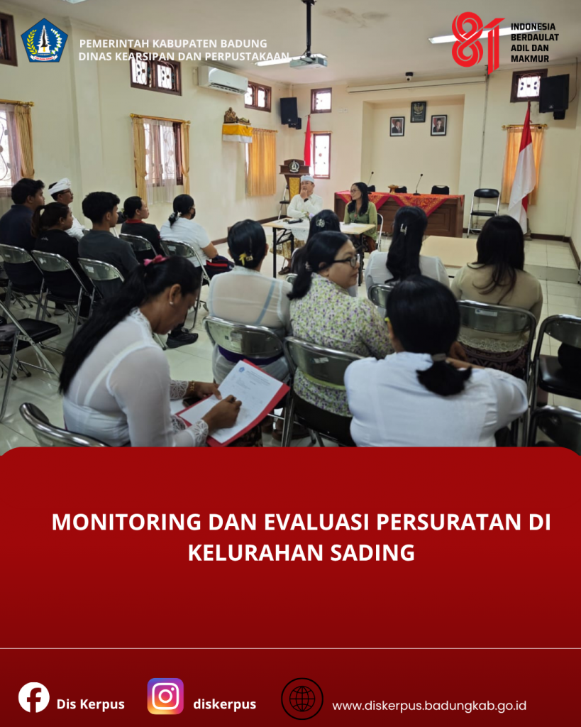 Monev Persuratan di Kelurahan Sading
