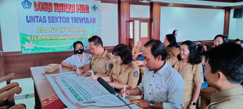 LOKAKARYA MINI LINTAS SEKTOR TRIWULAN BIDANG KESEHATAN KECAMATAN KUTA SELATAN
