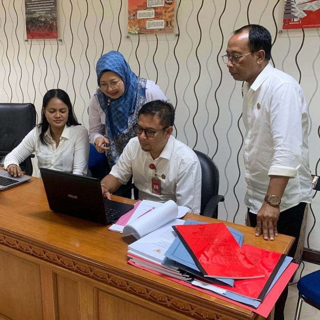 Menerima Kunjungan Perumda Pasar Mangugiri Sedana kab. Badung Dalam Rangka Konsultasi Monev Keterbukaan Informasi Publik Tahun 2023