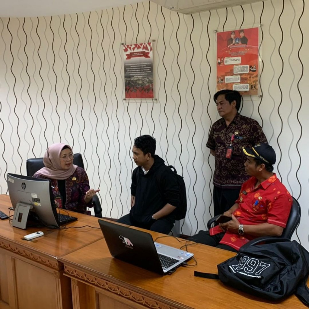 Konsultasi PPID Desa Sembung ke Diskominfo Kabupaten Badung