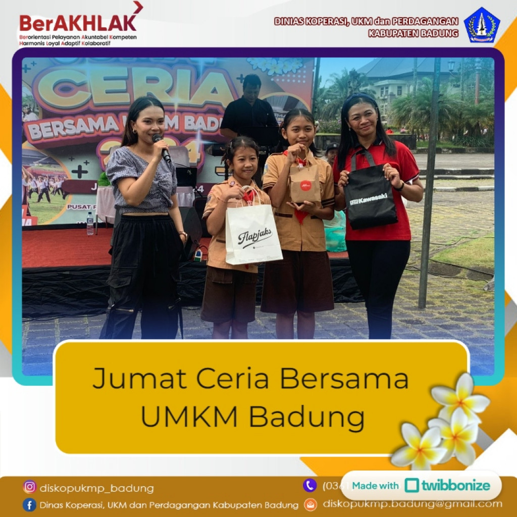 Jumat Ceria Bersama UMKM Badung Bulan Mei Tahun 2024