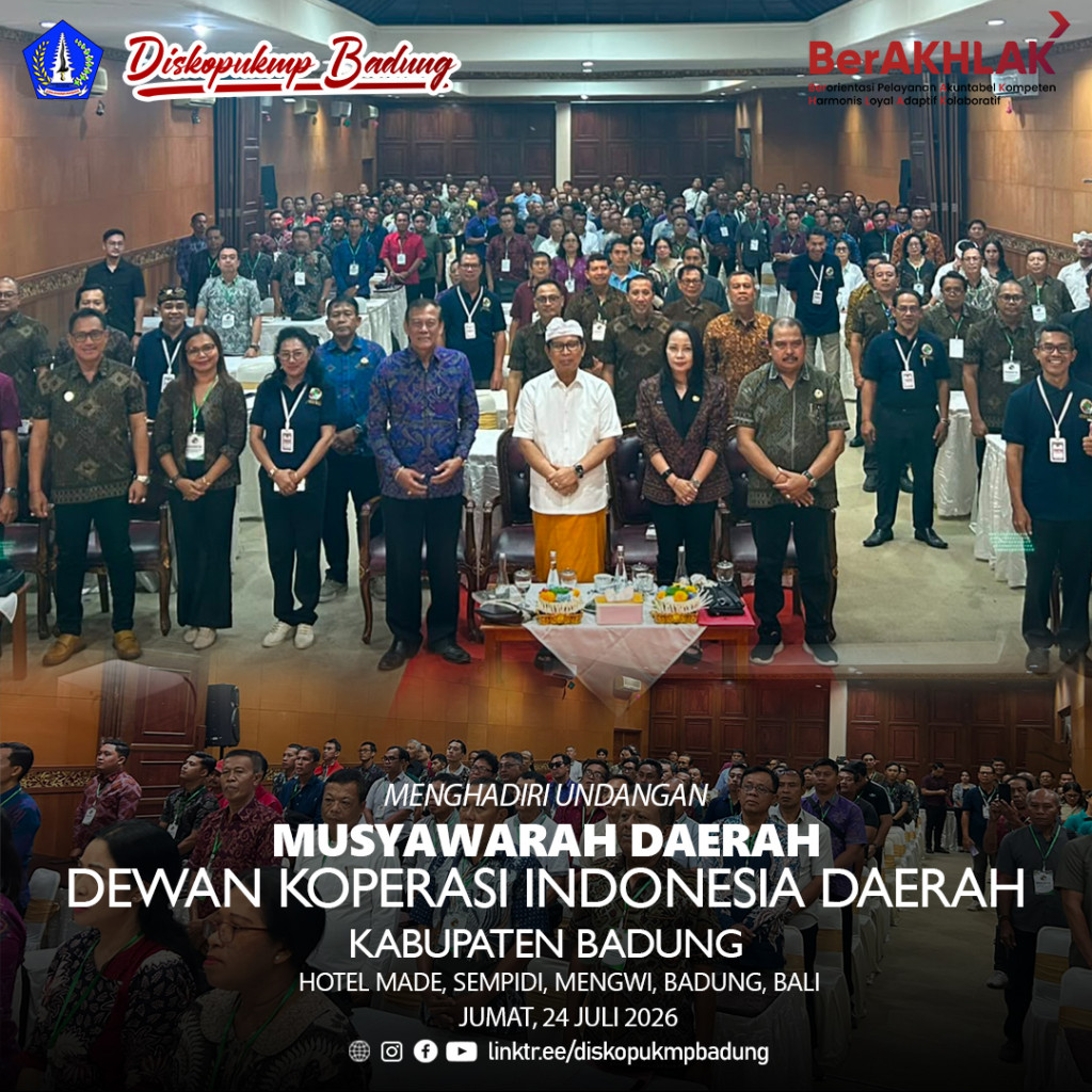 MUSYAWARAH DAERAH Dewan Koperasi Indonesia Daerah Kabupaten Badung