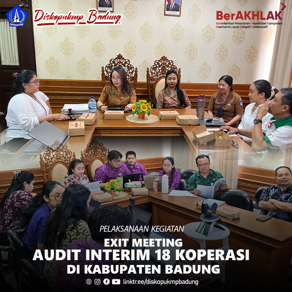Exit Meeting Audit Interim Koperasi Kabupaten Badung