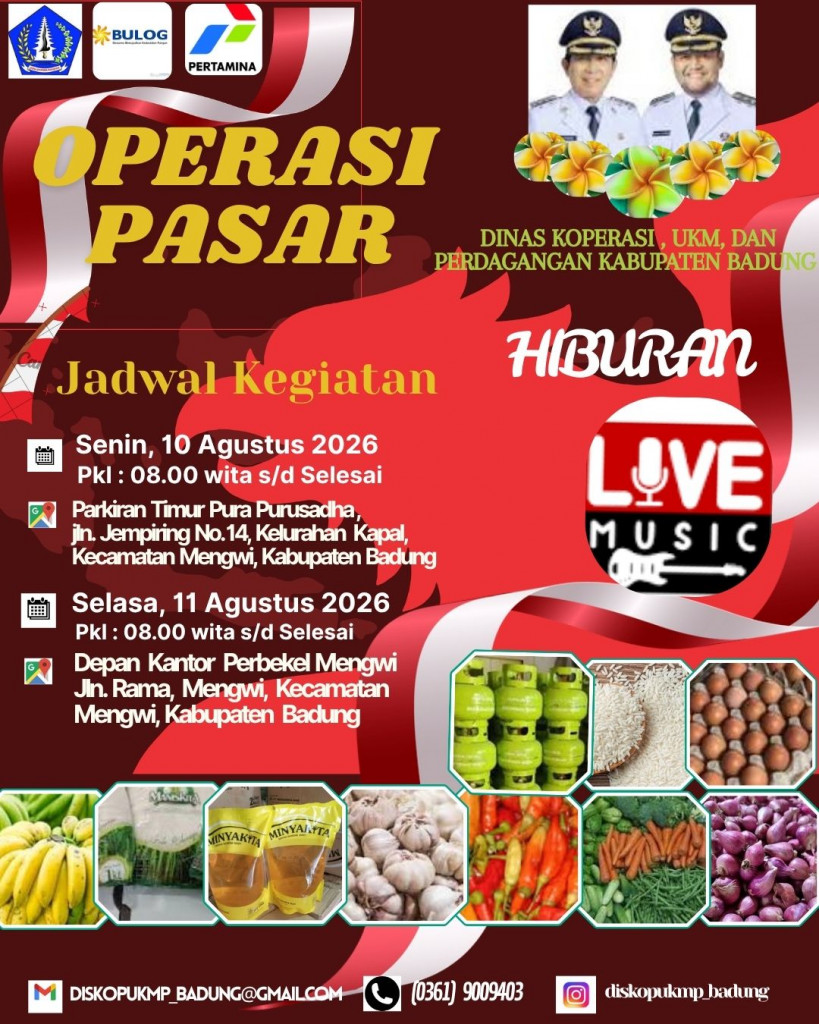 AYO KUNJUNGI OPERASI PASAR PEMKAB BADUNG !!!!!!