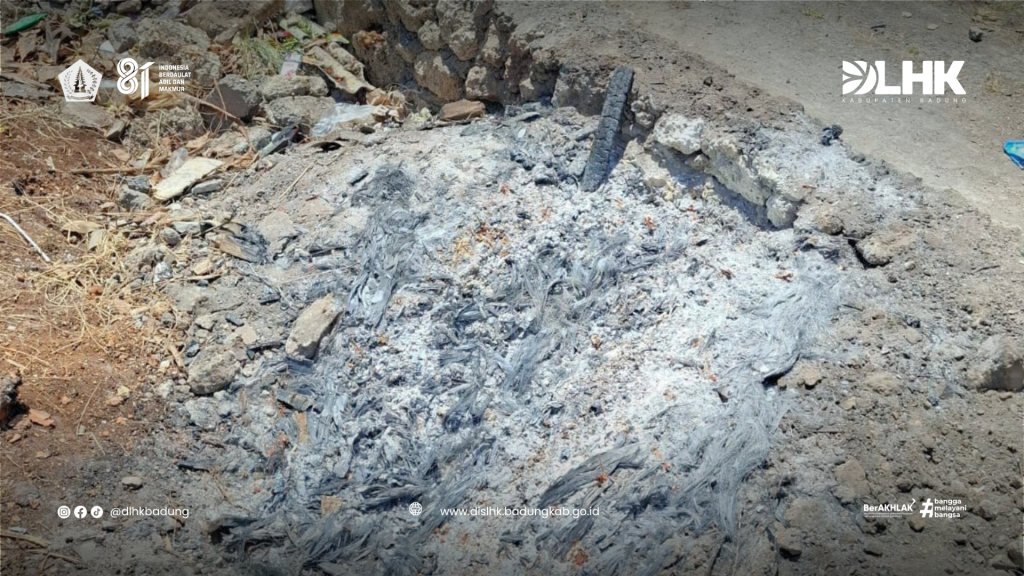 Tim Gakkum DLHK Badung Atensi Pengaduan Pembakaran Sampah di Jalan Palapa V Benoa