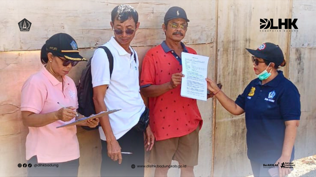 Tim Gakkum DLHK Badung Laksanakan Pembinaan Pengelola Jasa Pengelolaan Sampah di Taman Griya Jimbaran