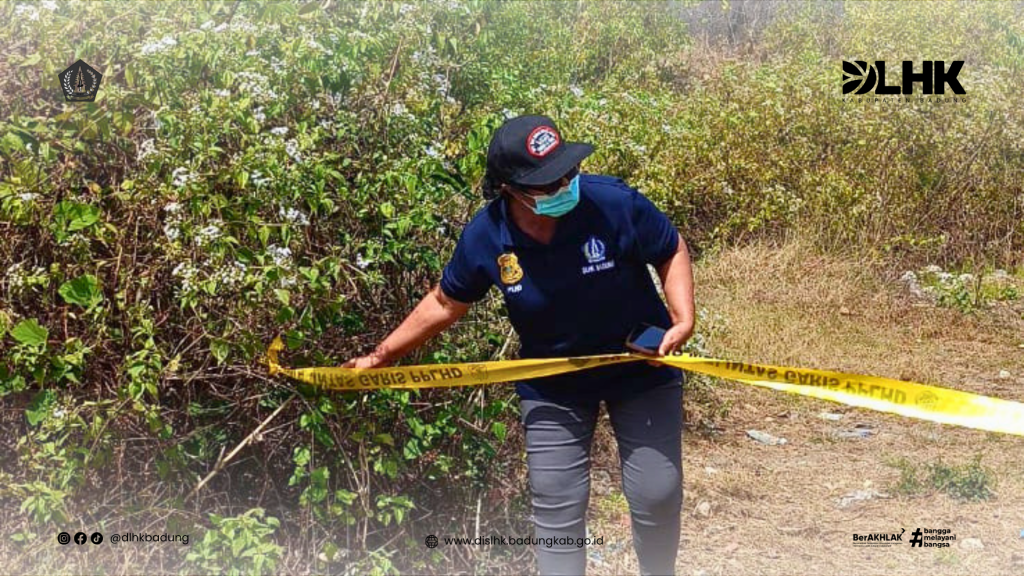 Laksanakan Penanganan Pengaduan Masyarakat Terkait Dugaan Pembakaran Sampah di Jalan Tulip, Ungasan