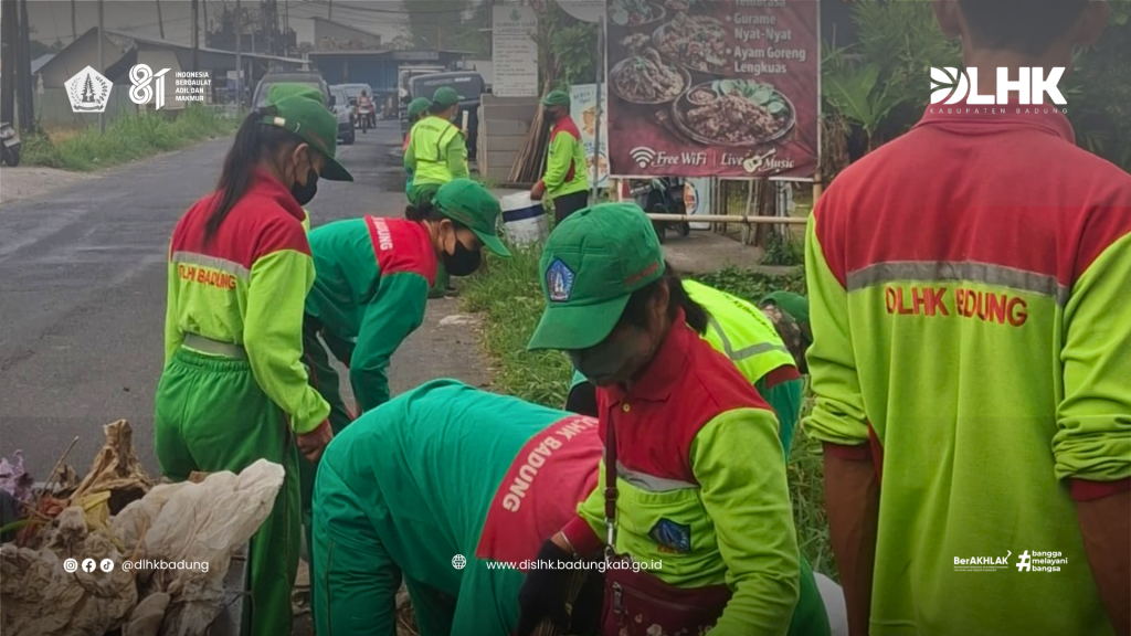 DLHK Badung Laksanakan Pembersihan disenpanjang jalan raya Tangeb dan wilayah Buduk