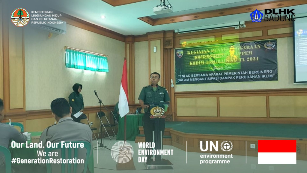 Dinas Lingkungan Hidup dan Kebersihan Kabupaten Badung Ikuti acara Komunikasi Sosial dalam rangka Hari Lingkungan Hidup Sedunia di Markas Kodim Badung Terkait Antisipasi Dampak Perubahan Iklim