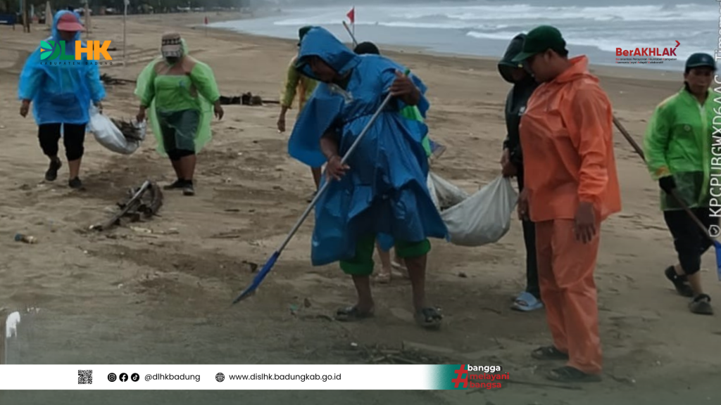Dinas Lingkungan Hidup dan Kebersihan Kabupaten Badung Laksanakan Pembersihan Sampah Laut di Pantai Samigita