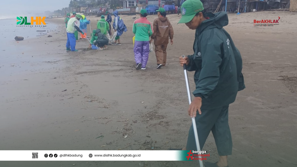 Tim Kebersihan DLHK Badung Laksanakan Pembersihan Sampah Laut di Pantai Petitenget, Batu Belig, dan KU DE TA