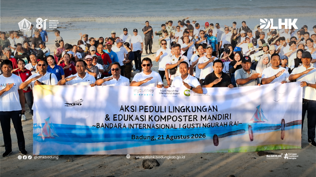DLHK Badung Bersinergi dalam Aksi Bersih Pantai Kelan dan Pengelolaan Sampah Berbasis Sumber