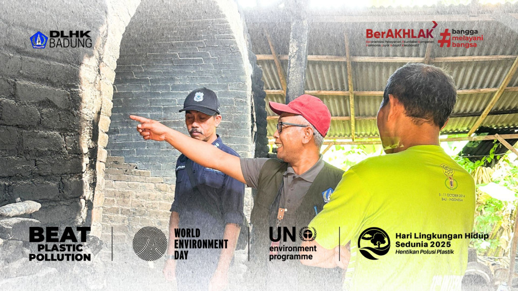 DLHK Badung Tindak Lanjut  Pelanggaran Pelaku Usaha Pembuatan Gentong di Jl.  Raya Anggungan, Lukluk Dengan Pemasangan Garis PPLHD