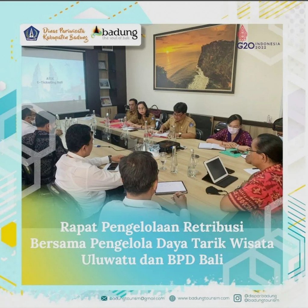 Rapat Pengelolaan Retribusi Bersama Pengelola Dya Tarik Wisata Uluwatu dan BPD Bali