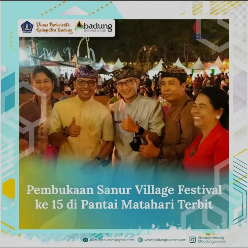 Pembukaan Sanur Village Festival Ke 15 di Pantai Matahari Terbit
