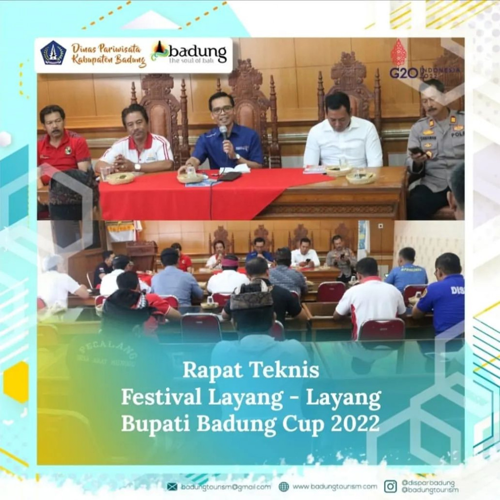 Rapat Teknis Festival Layang-layang Bupati Badung Cup 2022