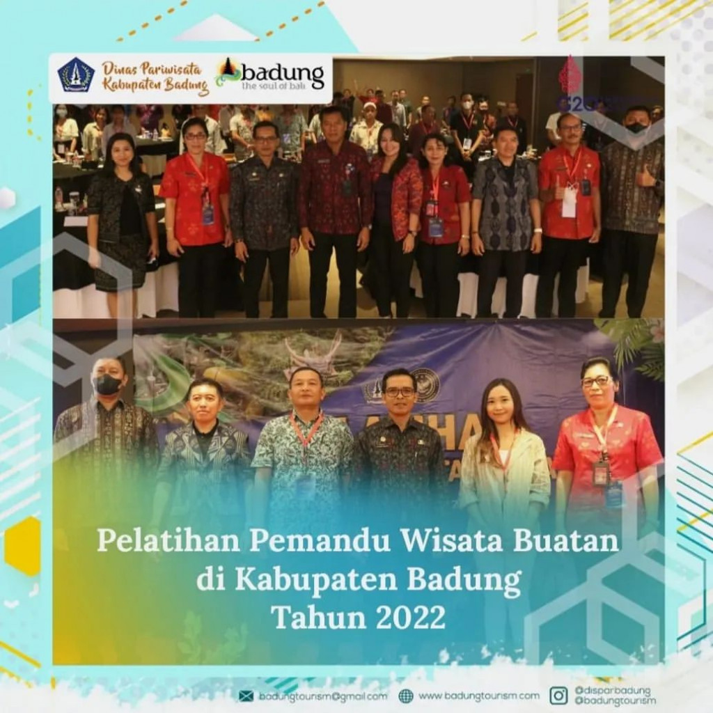 Pelatihan Pemandu Wisata Buatan di Kabupaten Badung 2022