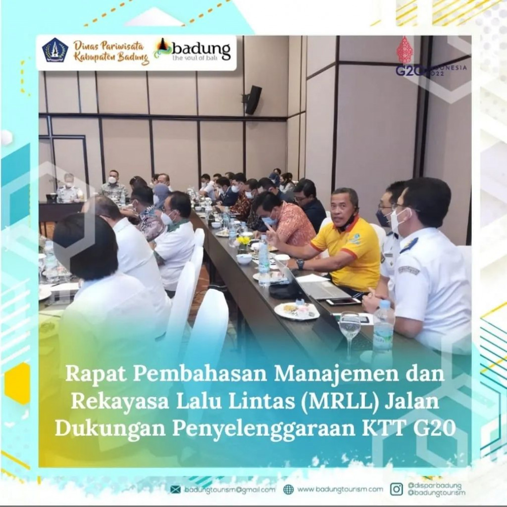 Rapat Pembahasan Manajemen dan Rekayasa Lalu Lintas (MRLL) Jalan  Dukungan Penyelenggaraan KTT G20