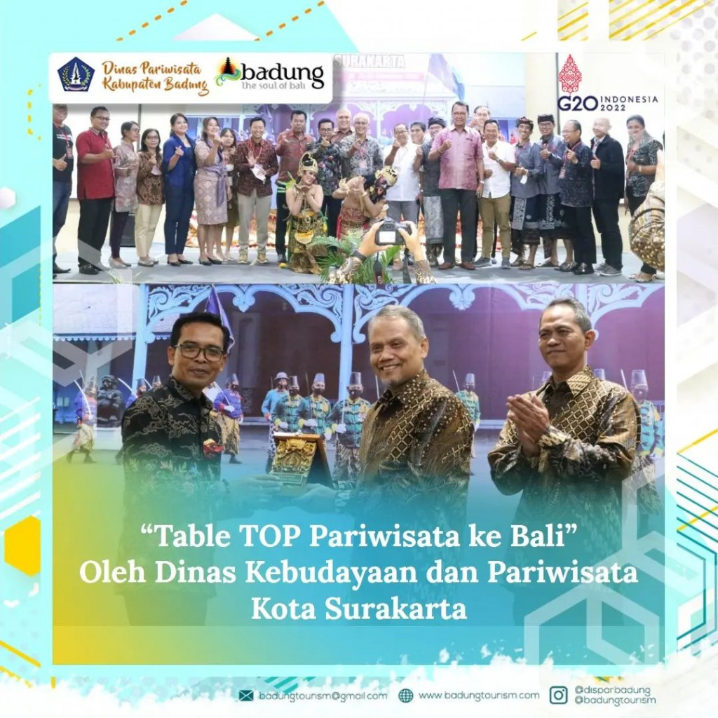 Table Top  Pariwisata ke Bali  Surakarta  Oleh Dinas Kebudayaan dan Pariwisata Kota Surakarta