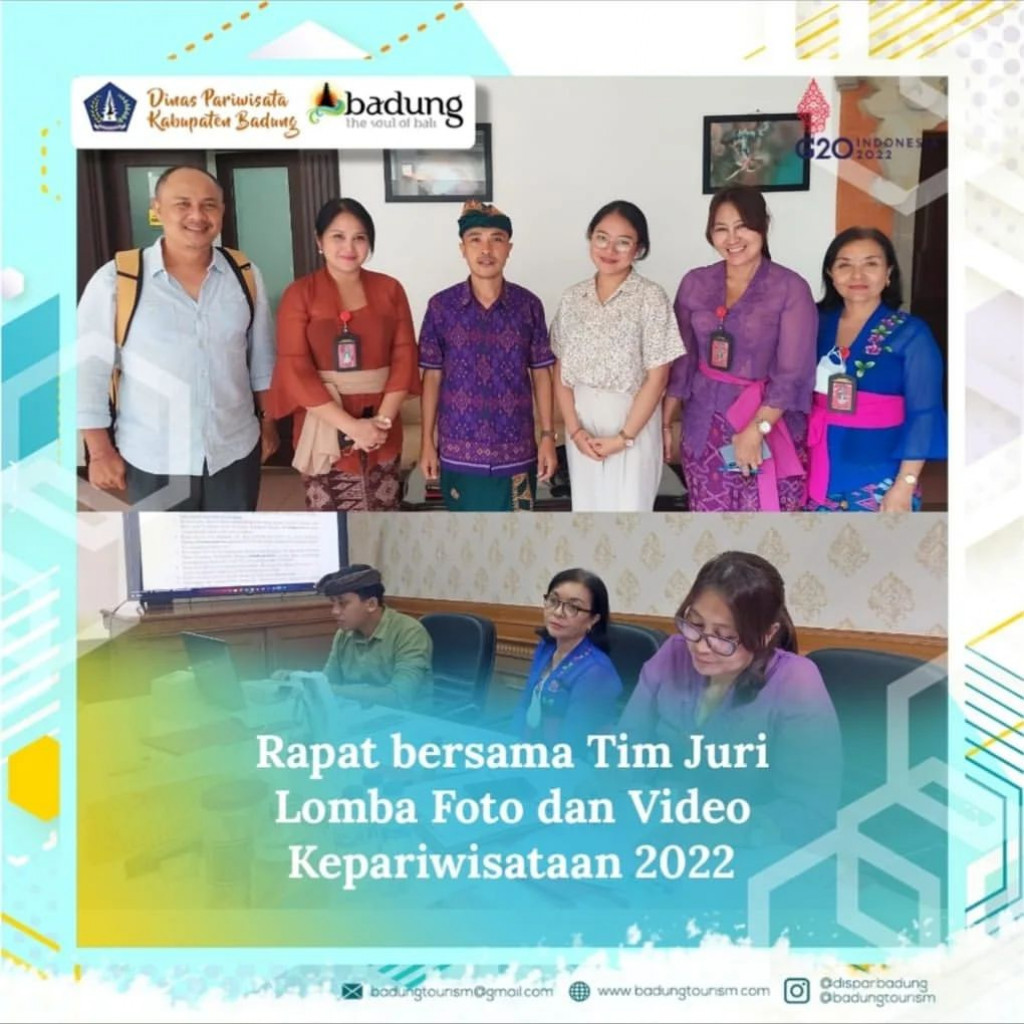 Rapat Bersama Tim Juri Lomba Foto dan Vidio Kepariwisataan 2022