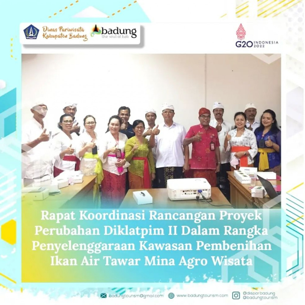 Rapat Koordinasi Rancangan Proyek Perubahan Diklatpim II dalam Rangka Rencana Penyelenggaraan Kawasan Perbenihan Ikan Air Tawar Mina Agro Wisata