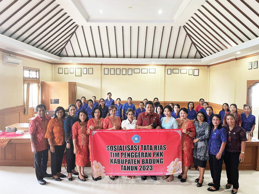 Sosialisasi Tata Rias TP PKK Kabupaten Badung di Kecamatan Abiansemal Tahun 2023