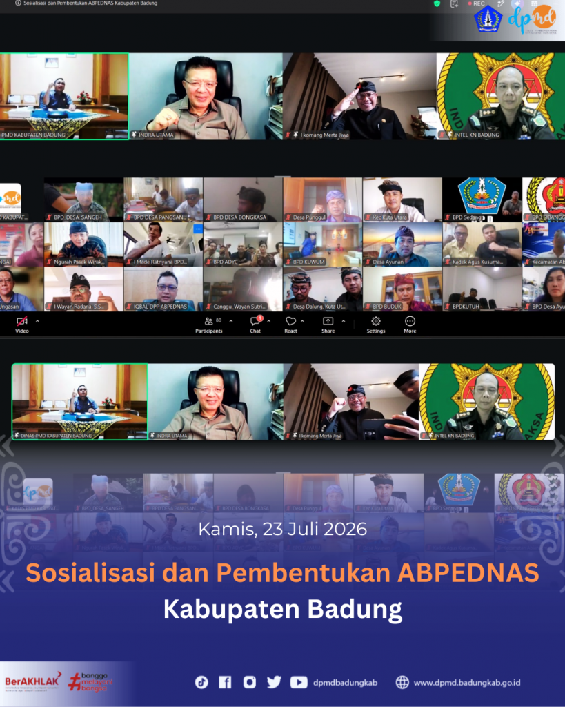 Sosialisasi dan Pembentukan Asosiasi Badan Permusyawaratan Desa Nasional (ABPEDNAS) Kabupaten Badung