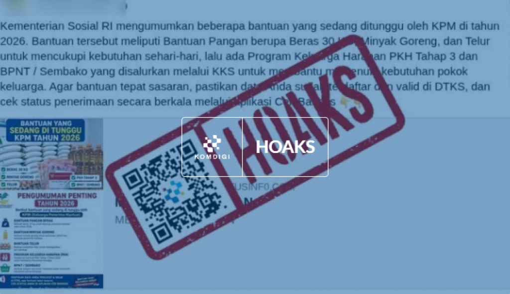 [HOAKS] Tautan Pendaftaran Bantuan Pangan 2026