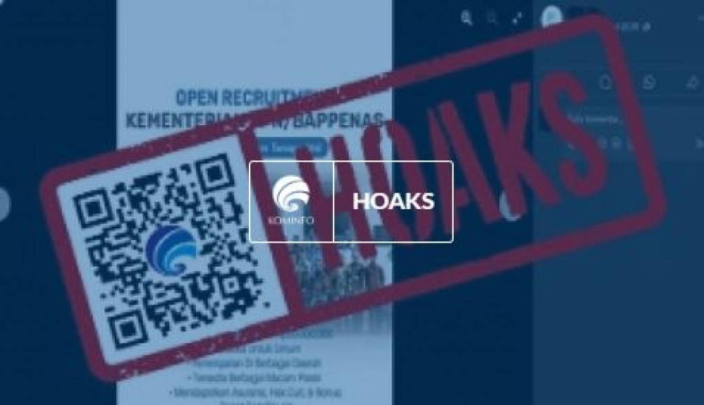 [HOAKS] Lowongan Pekerjaan Sebagai Analisis dan Asisten Tenaga Ahli Kementerian PPN/Bappenas