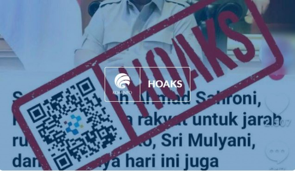 [HOAKS] Presiden Prabowo Minta Rakyat untuk Jarah Rumah Bahlil, Eko, Sri Mulyani, dan Uya Kuya