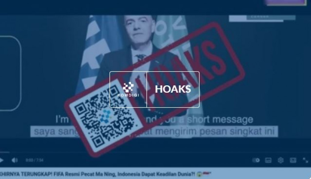 [HOAKS] FIFA Pecat Wasit Ma Ning Usai Laga Indonesia vs Irak