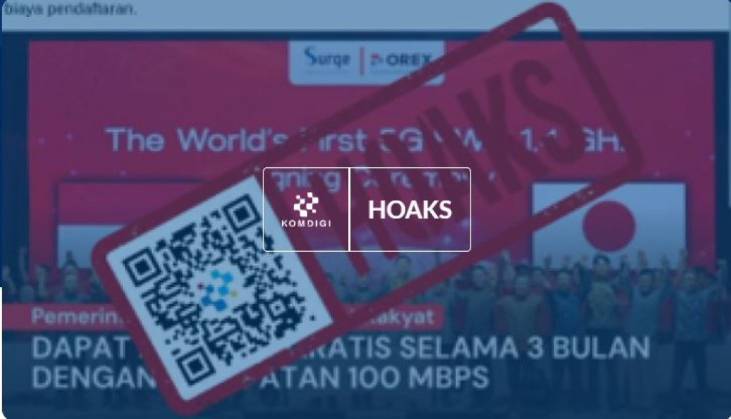 [HOAKS] Tautan Pendaftaran Internet Rakyat Gratis 3 Bulan