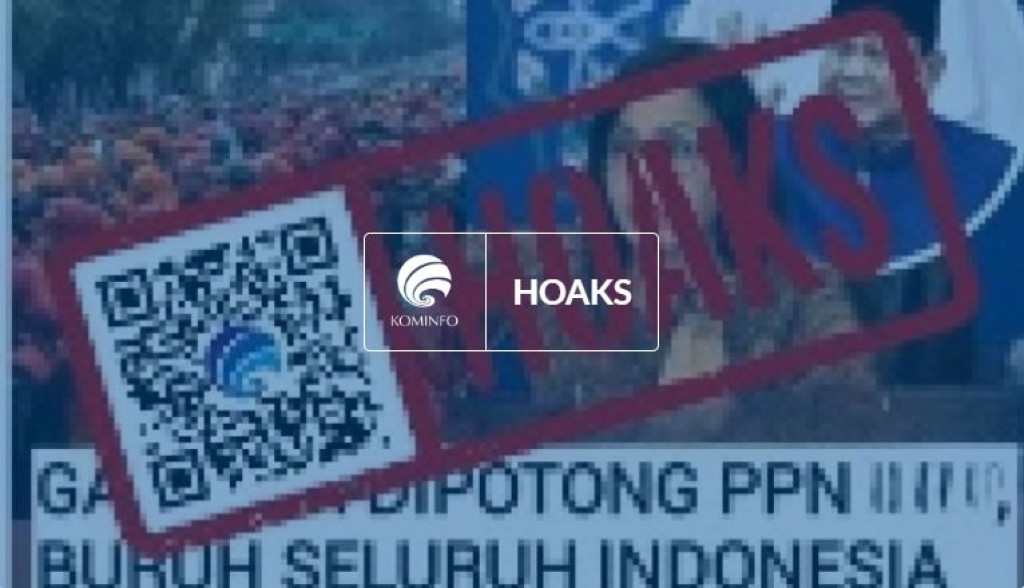 [HOAKS] Gaji UMR Dipotong PPN 12%