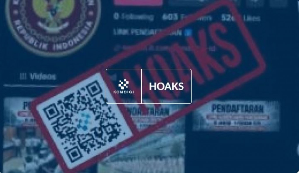 [HOAKS] Akun Tiktok Mengatasnamakan Kementerian Pertahanan Republik Indonesia