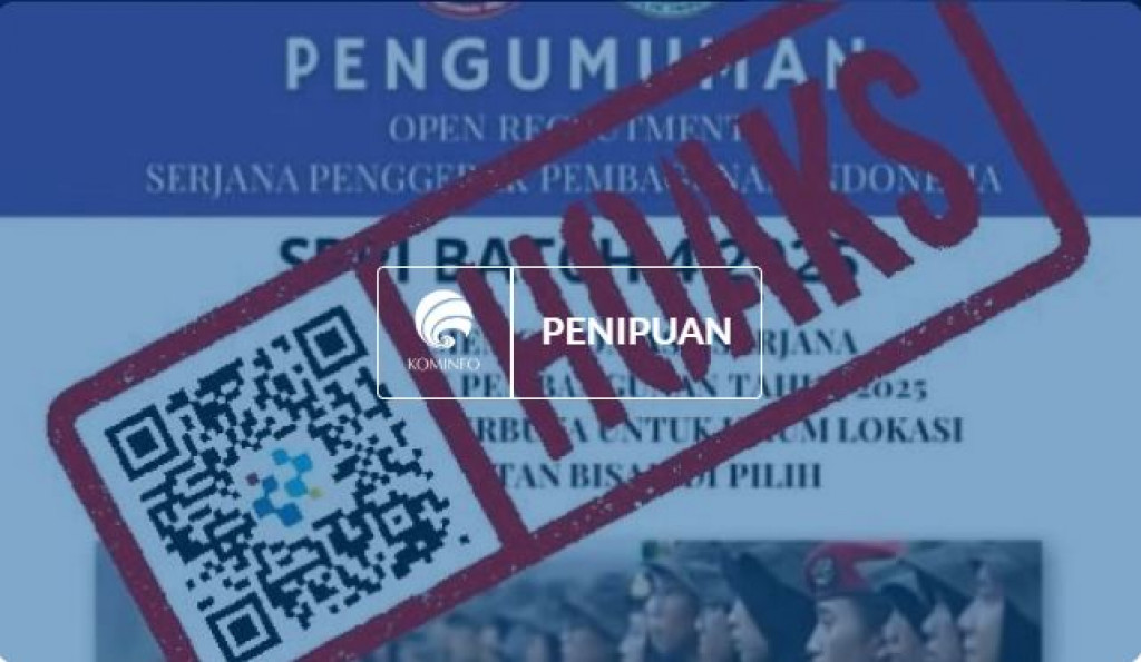 [HOAKS] Tautan Rekrutmen Sarjana Penggerak Pembangunan Indonesia (SPPI) Batch 4