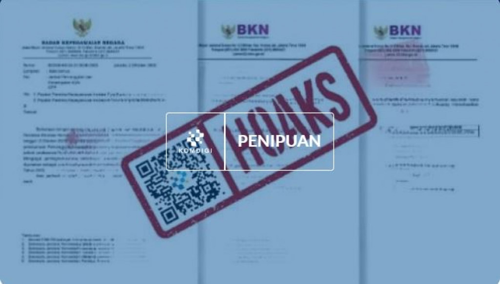 [HOAKS] Surat Keputusan Mengatasnamakan Kepala BKN Haryomo Dwi Putranto