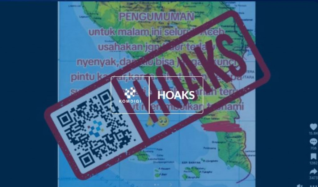 [HOAKS] Aceh Dilanda Gempa Berpotensi Tsunami pada 28 November 2025