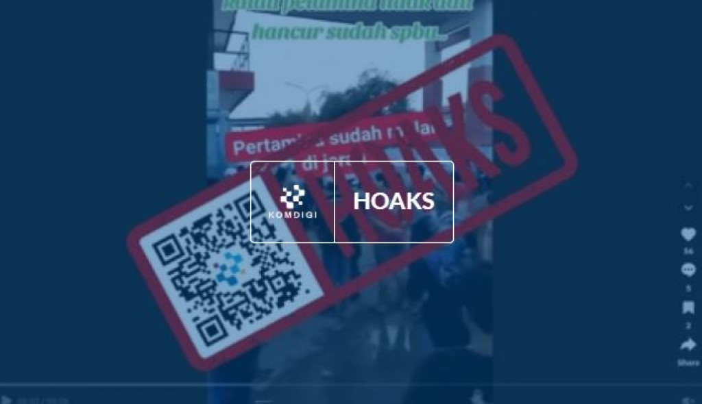 [HOAKS] Video Warga Menjarah SPBU Pertamina