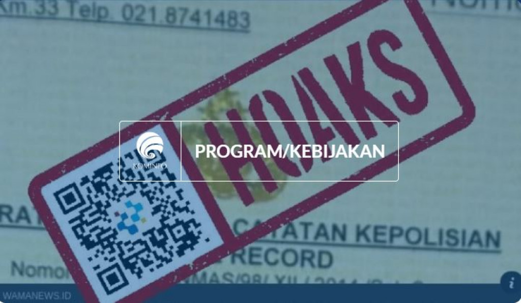 [HOAKS] SKCK Sudah Resmi Dihapus