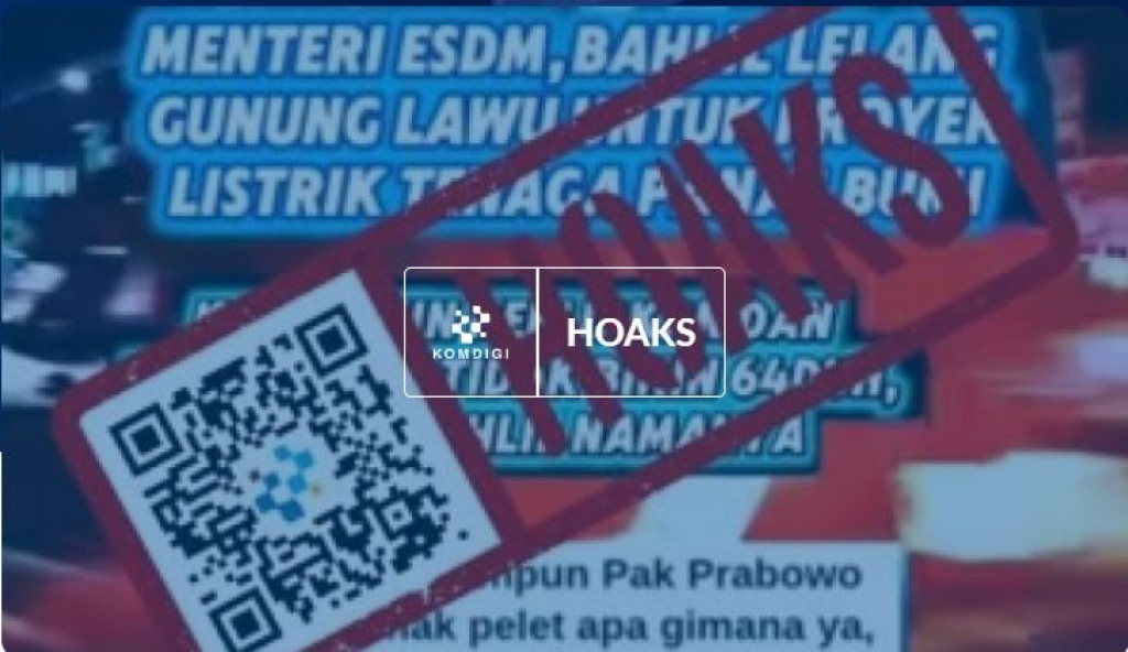 [HOAKS] Menteri ESDM Bahlil Lelang Gunung Lawu untuk Proyek Listrik Tenaga Panas Bumi