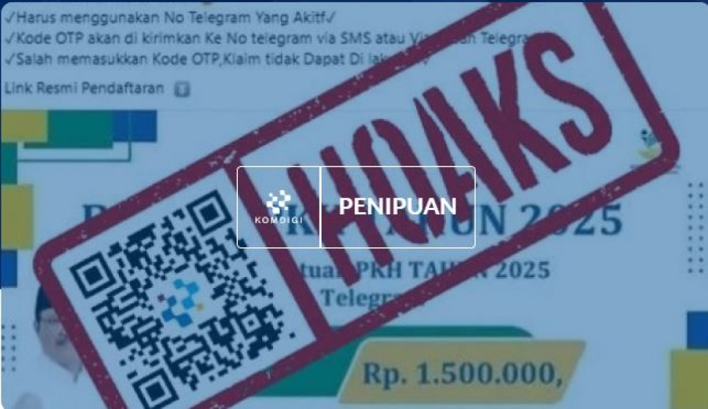 [HOAKS] Tautan Pendaftaran Bansos PKH 2025 via Telegram