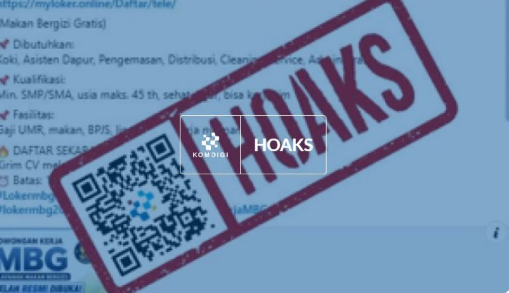 [HOAKS] Tautan Pendaftaran Lowongan Kerja untuk Program MBG 2026